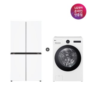 LG 디오스 오브제컬렉션 매직스페이스 냉장고 + LG 트롬 워시콤보 세트 (T875MHH111 + FH25WA)