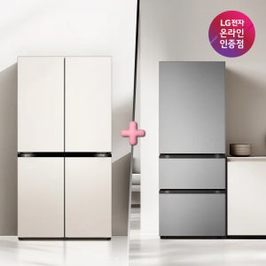 LG 디오스 오브제컬렉션 매직스페이스 냉장고+LG 디오스 김치톡톡 (T875MEE111 + Z330MPSF11)