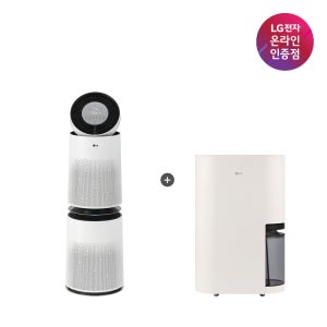 [도착보장] LG 퓨리케어 AI 360 공기청정기 + LG 휘센 오브제컬렉션 제습기 (AS285DWWC + DQ214MEGA)