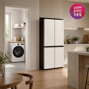 LG 디오스 오브제컬렉션 매직스페이스 냉장고+LG 트롬 워시콤보 (T876MEE111 + FH25WA)