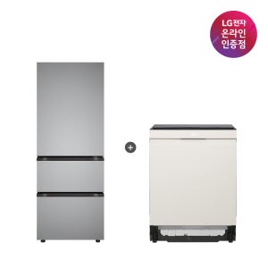LG 디오스 오브제컬렉션 김치톡톡 + LG 디오스 식기세척기 세트 (Z330MPSF11 + DUE6BGL1E)