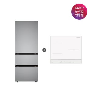 LG 디오스 오브제컬렉션 김치톡톡 + LG 디오스 인덕션 세트 (Z330MPSF11 + BEI3QKHLOE)
