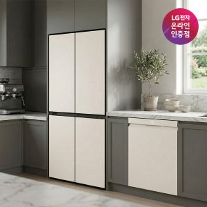 LG 디오스 AI 오브제컬렉션 매직스페이스 냉장고 + LG 디오스 식기세척기 세트 (T876MEE111 + DUE6BGL1E) 1등급