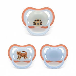 아벤트 나이트 쪽쪽이 노리개 야광 에어 0-6개월 SCF087/29 3개입 호랑이표범