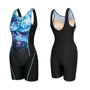 티막 여성 피트니스 3부 실내수영복 LKF1204 BL