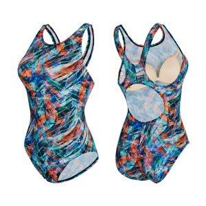 티막 여성 피트니스 원피스 실내수영복 LKF0116 BL