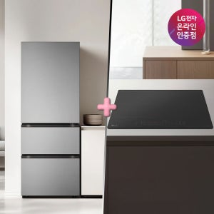 LG 디오스 오브제컬렉션 김치톡톡+LG 디오스 인덕션 (Z330MPSF11 + BEI3ASB2OE)