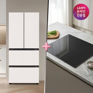 LG 디오스 오브제컬렉션 김치톡톡+LG 디오스 인덕션 (Z408MEEF23 + BEI3ASB2OE)