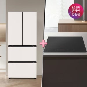 LG 디오스 오브제컬렉션 김치톡톡+LG 디오스 인덕션 (Z408MEEF23 + BEI3ASB2OE)