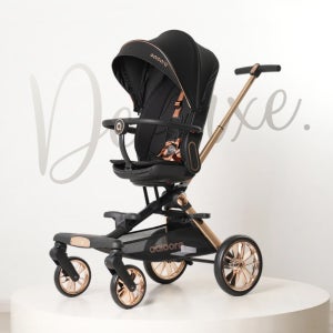 올보르 앨빈 트라이크 유모차 휴대용 초경량 아기 애기 신생아 유아 접이식 명품 유모카 디럭스 블랙
