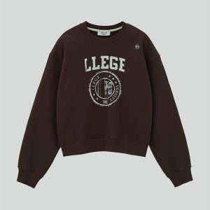 RECTO X BROWN LLEGE 로고 스웻셔츠 (브라운)