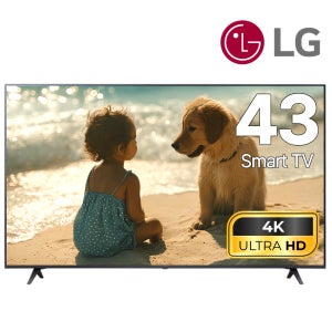 [43UT7550] LG TV 24년형 UHD 4K 107cm 43인치 LED 스마트 티비 지방권 스탠드