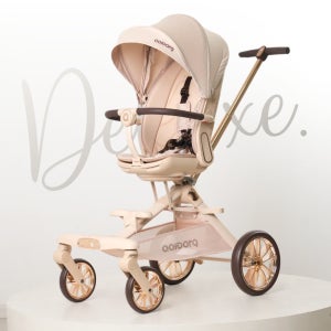 올보르 앨빈 트라이크 유모차 휴대용 초경량 아기 애기 신생아 유아 접이식 명품 유모카 디럭스 샴페인
