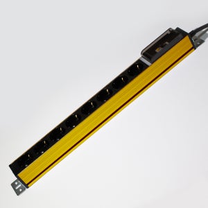 국산 LED 알루미늄 고용량 멀티탭 서버탭 과부하 누전차단 골드 8구, 5m, 1개