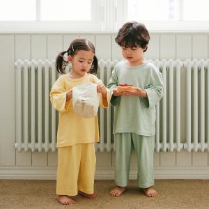 5+1 밤부 루즈핏 루키즈 가을 겨울 아기내복 신생아 배앓이 유아 아기실내복