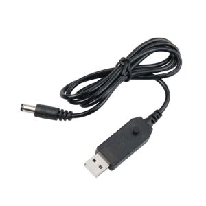 USB 5V 승압케이블 DC 9V 12V 전압 변환 잭 5.5-2.1 USB to DC