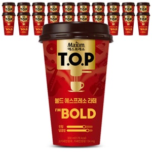 맥심 티오피 컵커피 볼드라떼 300mlx20컵 + 아이스포장