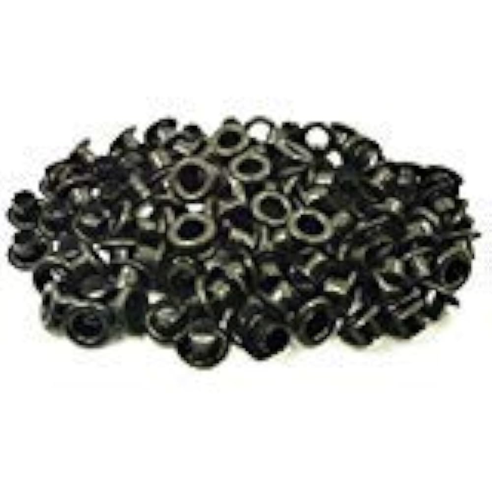 150개 4mm 블랙 원형 아일렛 스크랩북 카드 구멍 공예 키트 E095