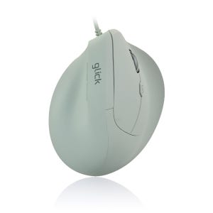 지클릭커 오피스프로 버티컬 OPW07 인체공학 무소음 마우스 그린