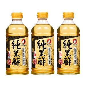 오타후쿠 준마이 쌀식초 발효 천연 양조 일본 식초 소스 초무침 초밥 김밥 500ml, 3개