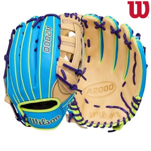 윌슨 외야글러브 외야수 야구 겨울시즌 A2000 1750SS 쌍십자웹 블루 베이지