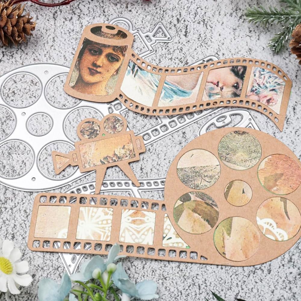 카드 제작용 필름 프로젝터 다이 컷 사진 스탬프 DIY 종이 스크랩북 공예 엠보싱 장식용 3 E- Snowmen