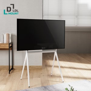 이젤형 tv 스탠드 거치대 화이트 4발다리 티비거치대