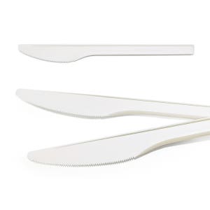 에콘스 PLA 썩는 플라스틱 일회용 나이프 벌크 1000개 1박스