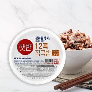햇반 12곡 잡곡밥 210g, 36개