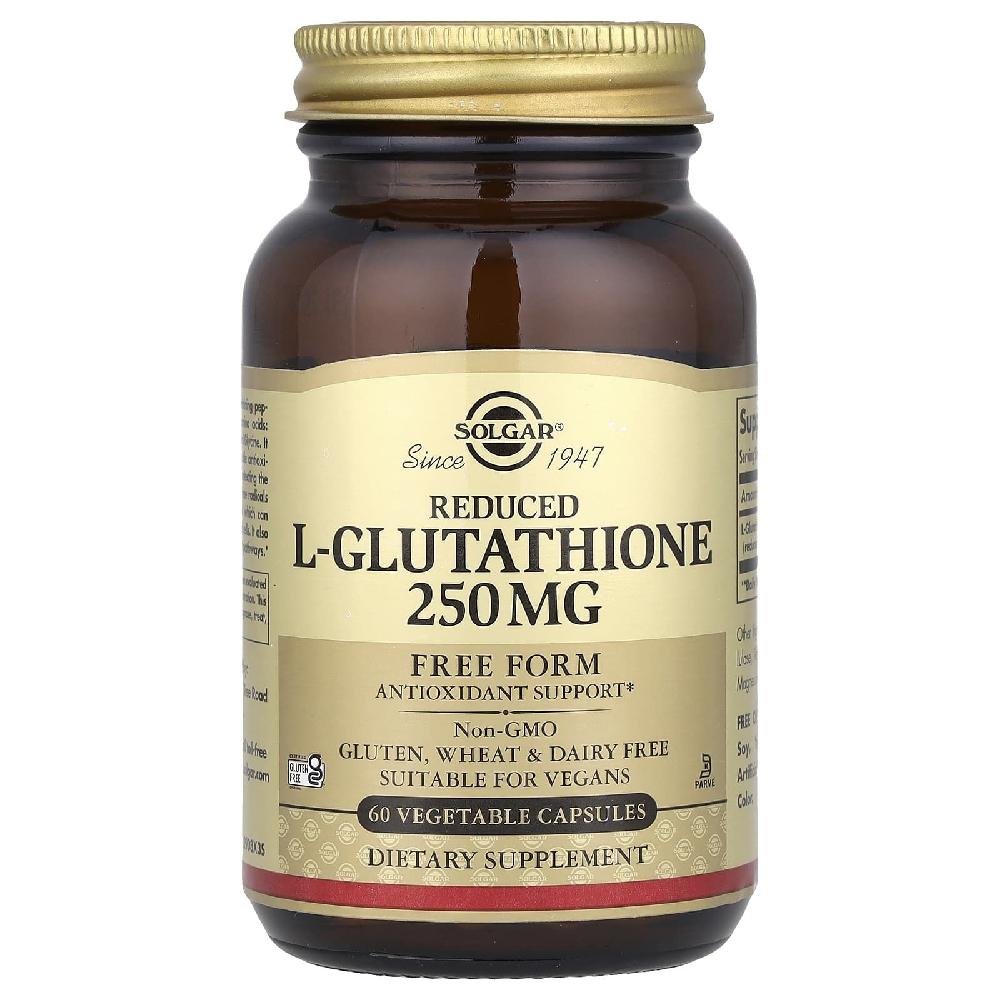 솔가 글루타치온 L글루타치온 250mg L- <b>Glutathione</b> 프리폼 캡슐 60정