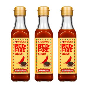 오타후쿠 레드파이어 핫소스 매운맛 스리라차 피자 디핑 나쵸 일본 소스 225g, 3개