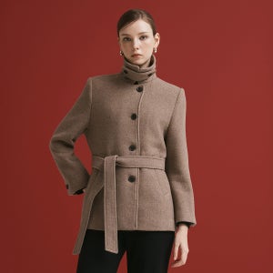 [클라비스] 벨티드 코트형 자켓_CVJHG1101M