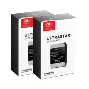 WD Ultrastar 26TB DC HC590 WUH722626ALE6L4 2팩, 3년 보증
