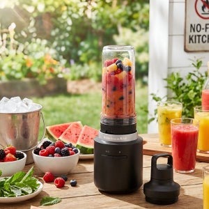 키친에이드 GO 코드리스 무선 퍼스널 블렌더 믹서기 5KSBR200ABM 배터리포함