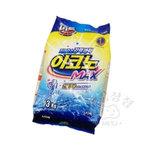 믿음 찬물에 잘 녹는 파워효소 분말 세제 3kg 파우치 의류세제
