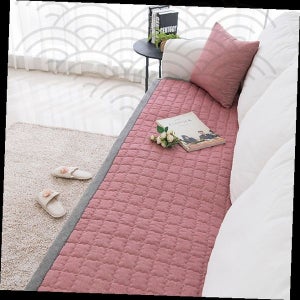 소파패드 퀼팅 버건디 거실 매트 쿠션 패브릭 사계절 논슬립 바닥