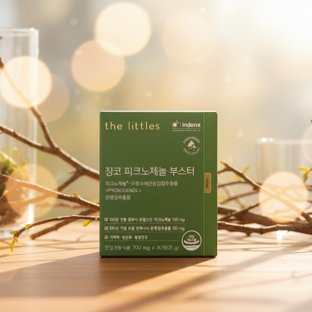 더리틀스 징코 피크노제놀 부스터 <b>더리틀스 피크노제놀</b> 30정, 1개