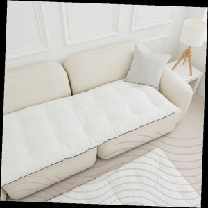 소파패드 면토퍼 쿠션커버 거실용 화이트 퀼팅 매트리스 방석 좌석