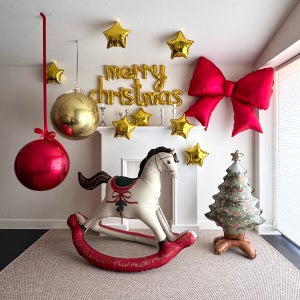 크리스마스 풍선장식 파티용품 풍선세트 크리스마스포토존 옹브레세트