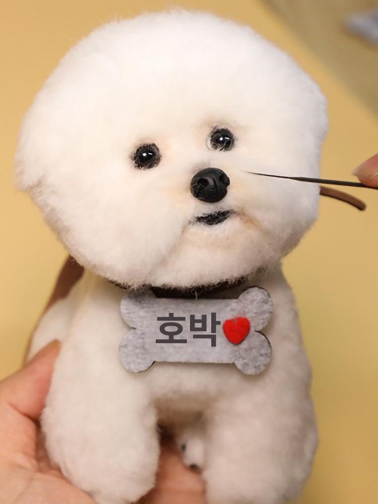 반려동물 맞춤제작 인형 펫로스 사진 초상화 추억선물 포토쿠션 양모펠트