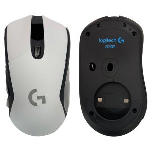 로지텍 G703 마우스 쉘 하우징 화이트 상단 하단 케이스 좌우 사이드 기판 더블클릭 수리