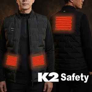 케이투세이프티 발열조끼 충전식 패딩 온열 열선 열조끼 슬림히트