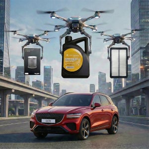 제네시스 GV70 2.5T 순정 엔진오일 세트