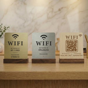 와이파이 안내판 QR코드 wifi 자동 연결 표지판 큐알코드 비번 식당 카페 qr안내판