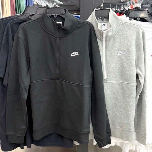 [S 사이즈] 나이키 반집업 하프집업 아노락 스포츠웨어 클럽 스우시 기모 플리스