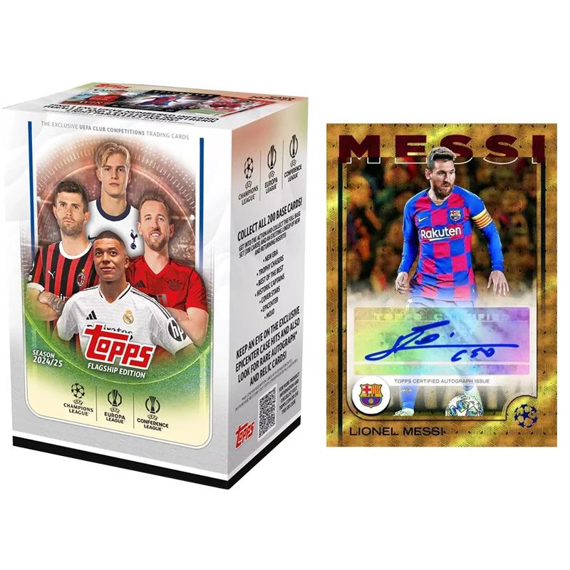 클럽 대회 값 상자 팩 컬렉션 카드 시크 메시 호나우두 서명 팬 선물 빠른 1. Value Box