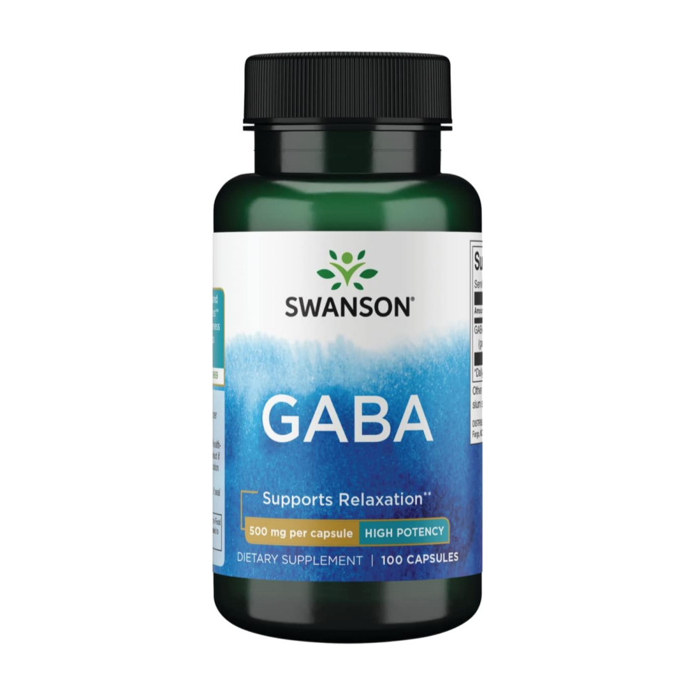 스완슨 가바 <b>GABA 500mg</b> 100정 캡슐