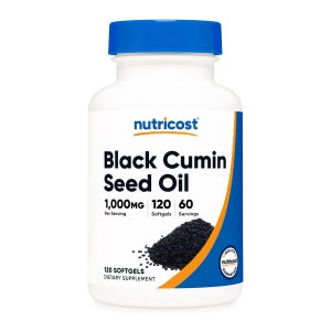 뉴트리코스트 블랙 커민 씨드 오일 1000mg 소프트젤 120정 1병 60회분