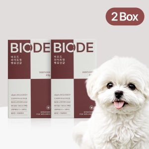 비오드 프리미엄 차세대 강아지유산균 AF균주 장건강 프로바이오틱스 항비만 30포, 2개