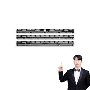 디올뉴 팰리세이드 LX3 튜닝 용품 그릴망 방충망 커버 몰딩 블랙